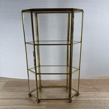 Small Vintage Metal Glass