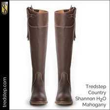 Tredstep Shannon Side Zip Country Boots WIDE Calf