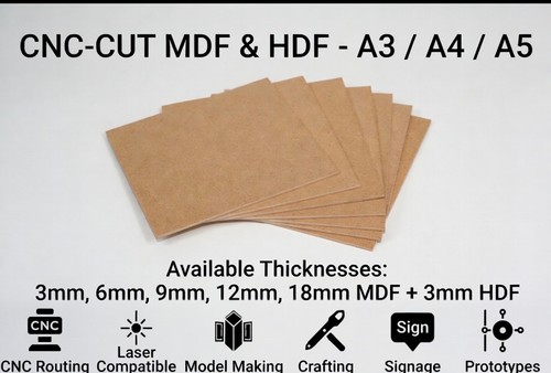 Mdf hdf sheets in - a3,