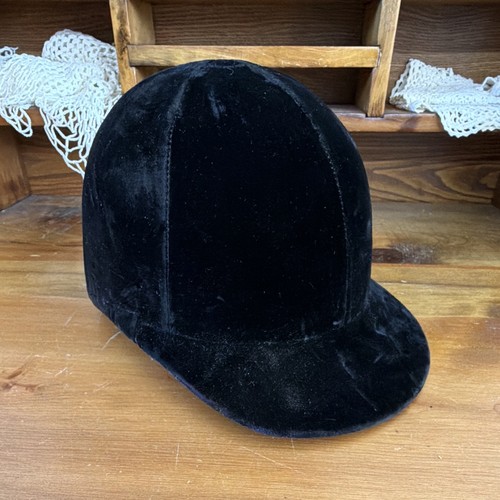 Vintage black velvet - black,