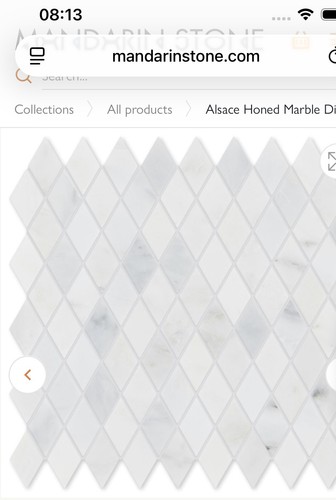 Mosaic marble white tiles - marble,