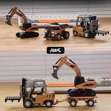 1:64 Scale Remote Control Mini Excavator Tipper Truck - Full-Scale Model Enginee