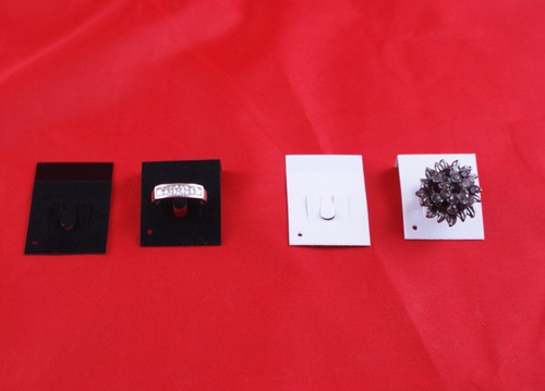 Pack 100 ring display cards - pack,