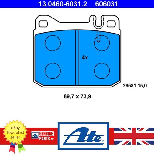 Brake pad set - for, mercedes