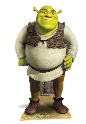 Shrek lifesize cardboard - shrek,