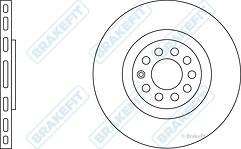 Brakefit sdk6151 brake disc - sdk6151,