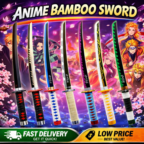 Bamboo anime sword demon - bamboo,