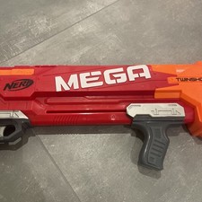 NERF MEGA Twinshock Foam Dart Gun VGC