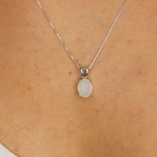 Fantastic Milky Opal Gemstone 925 Sterling Silver Handmade Pendant AC-212