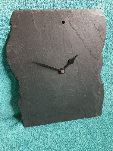 Upcycled roof slate clock - roof,