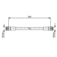 Bosch Brake Hose - 1987476062