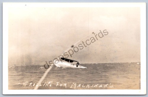 K49 mackinaw michigan - michigan, rppc