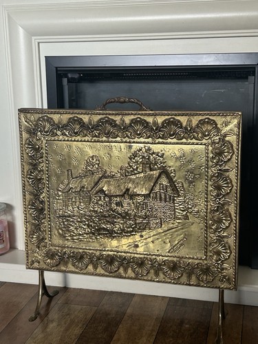 Brass cottage design fire - brass,