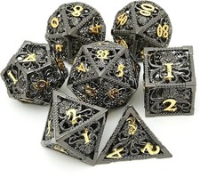 Metal DND Dice Set 7pcs