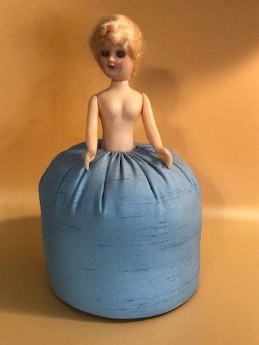 Vintage plastic half doll - vintage,