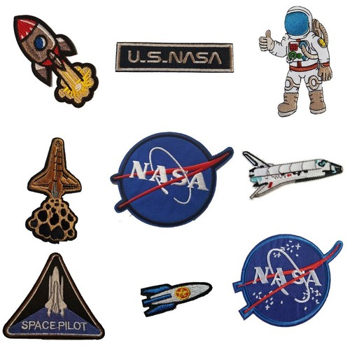 Space style embroidered iron - space,