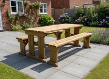 Picnic Table and Bench Set