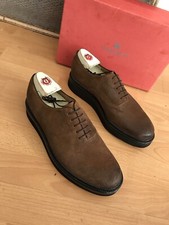 Grenson  Irving Brown Suede Mens Oxford Shoes Size Uk 8,EU 42