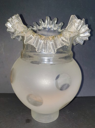Frilled oil lamp shade - frilled,