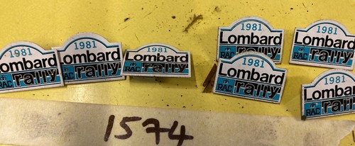 Lombard rally badge 1981 - rally,