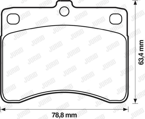 New brake pad set disc - new,