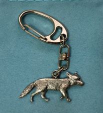 Fox Silver Pewter Keyring (P)