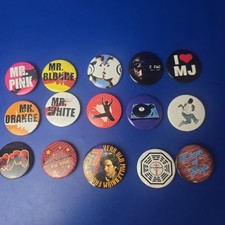 Vintage Badges Buttons Pins