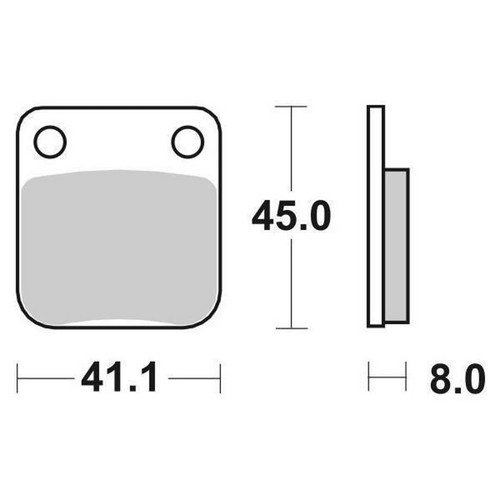 Brake pads sbs 100hf - sbs, pgo