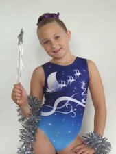*Xmas* Christmas Reindeer Leotard Girls Gymnastics