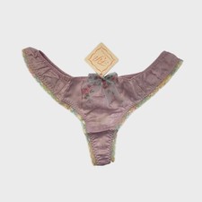 CLEARANCE - Fifi Chachnil Cotton & Silk Thong - 36 (XS), 38 (S), 42(L) - NWT