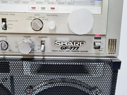 Vintage sharp boombox 777z - boombox, gf-777z