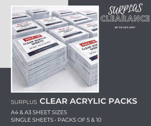 Clear acrylic surplus sheets - acrylic,
