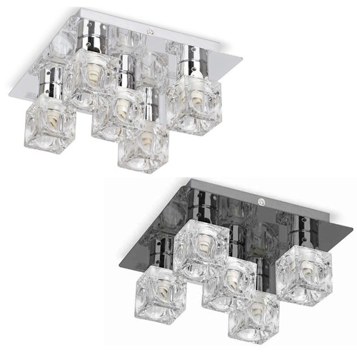 Ice cube ceiling light - cube, fitting