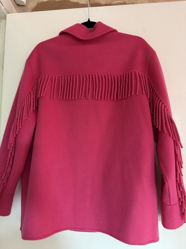 New kooples pink wool - wool, fringed