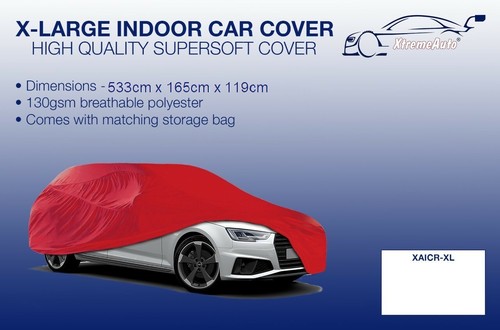 Red indoor car cover - indoor,