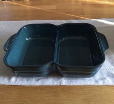 Denby Greenwich Green Divided Serving Dish