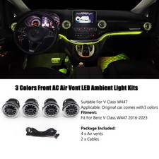 3 Colors LED Ambient Light 4PC Kits for Mercedes-Benz V-Class W447 2016-2023