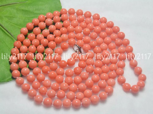 Natural 8mm genuine pink - natural, 7-8mm