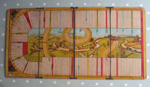 Vintage auto game board - auto-go, p