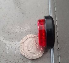 ONE Small Motorcycle Red Rear Reflector - MOT Legal Tail Tidy ROUND  :-)