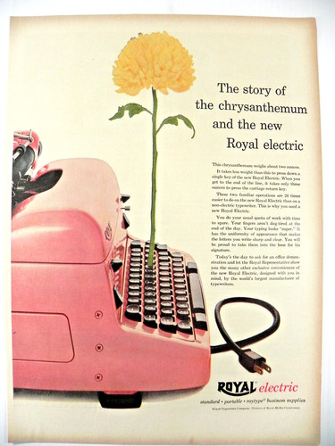 1955 royal electric typewriter - 1955,
