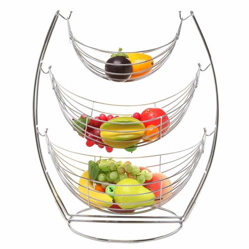 Chrome swinging fruit - fruit, bowl