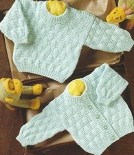Easy Knit Baby Cardigan and