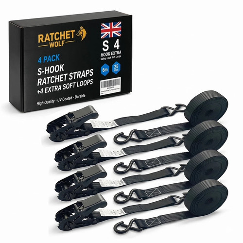 Ratchet straps 25mm - straps, x