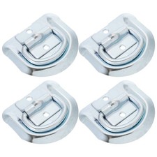  4 Pcs Trailer Lashing Rings Cargo Tie down Anchors Points Bolt on D-rings for