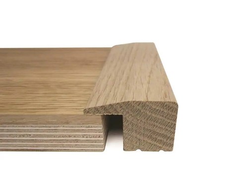 Solid oak flooring section - oak, l-section