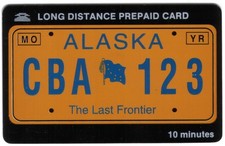 10m Alaska License Plate Card