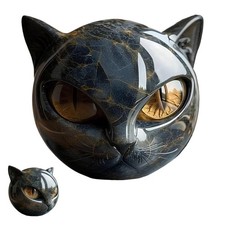 Resin Black Cat Sculpture