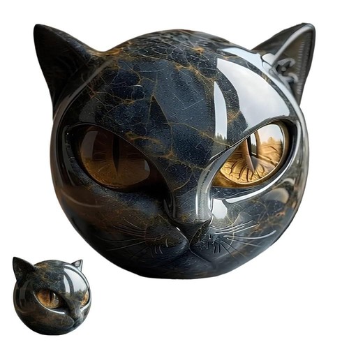 Resin black cat - resin,