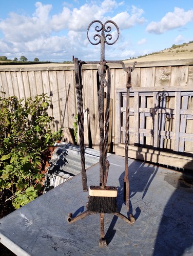 Vintage wrought iron companion - vintage,